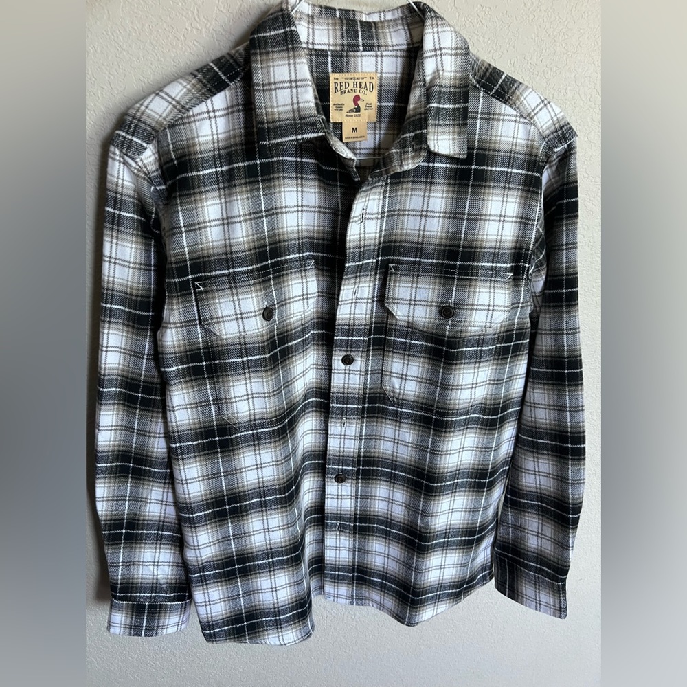 RedHead Fannel Long Sleeve Shirt for Men. Size M